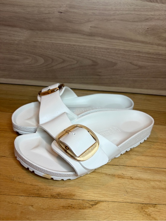 Birkenstock Shoes - Birkenstock Madrid Big Buckle Eva White Sandals - Size 37